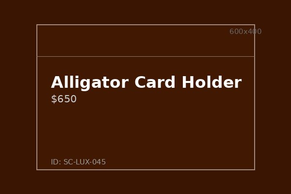 Alligator Card Holder