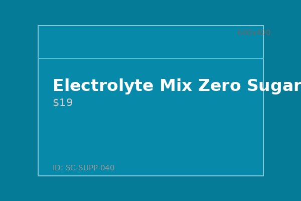 Electrolyte Mix Zero Sugar